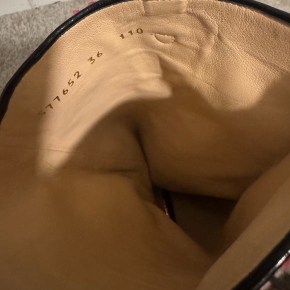 Tall Gucci black red and white Zumi boots - Picture 5 of 7